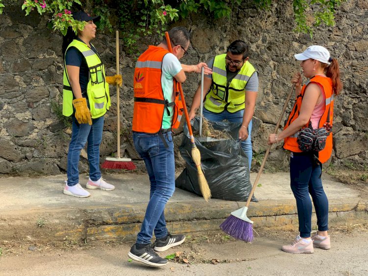 Continuan las jornadas de limpieza y embellecimiento urbano en Cuernavaca