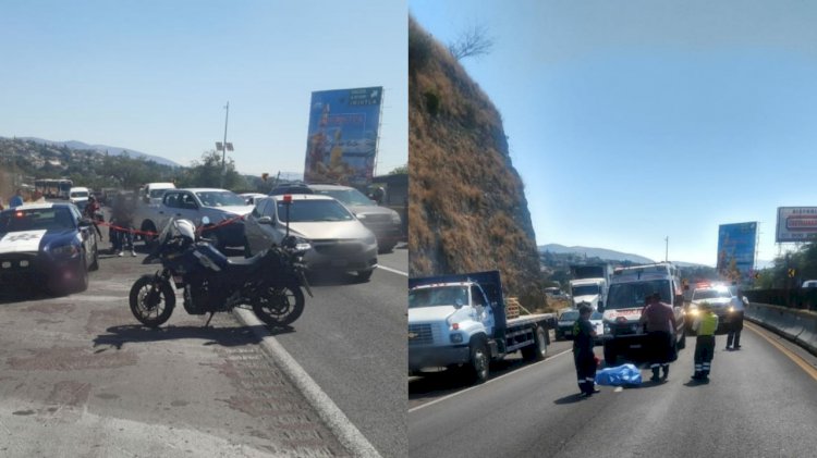 Muere un joven motociclista tras  derrapar en la México-Acapulco