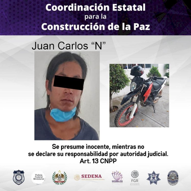 En Cuautla y en Yautepec detienen  a par de chavos con motos robadas