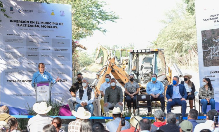Mejora el gobierno de C. Blanco la infraestructura hidráulica en Tlaltizapán