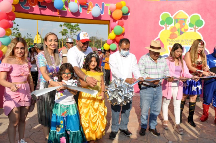 Inauguran el Parque Infantil más grande de Morelos en Yautepec